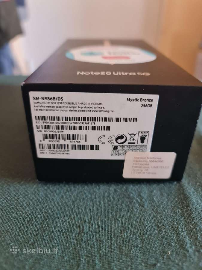 Samsung Galaxy Note 20 Ultra 5G 256gb - nuotraukos Nr. 10