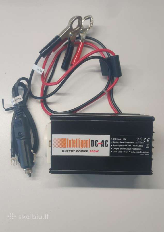 12v 220v inverteris 300w (automobiliui)