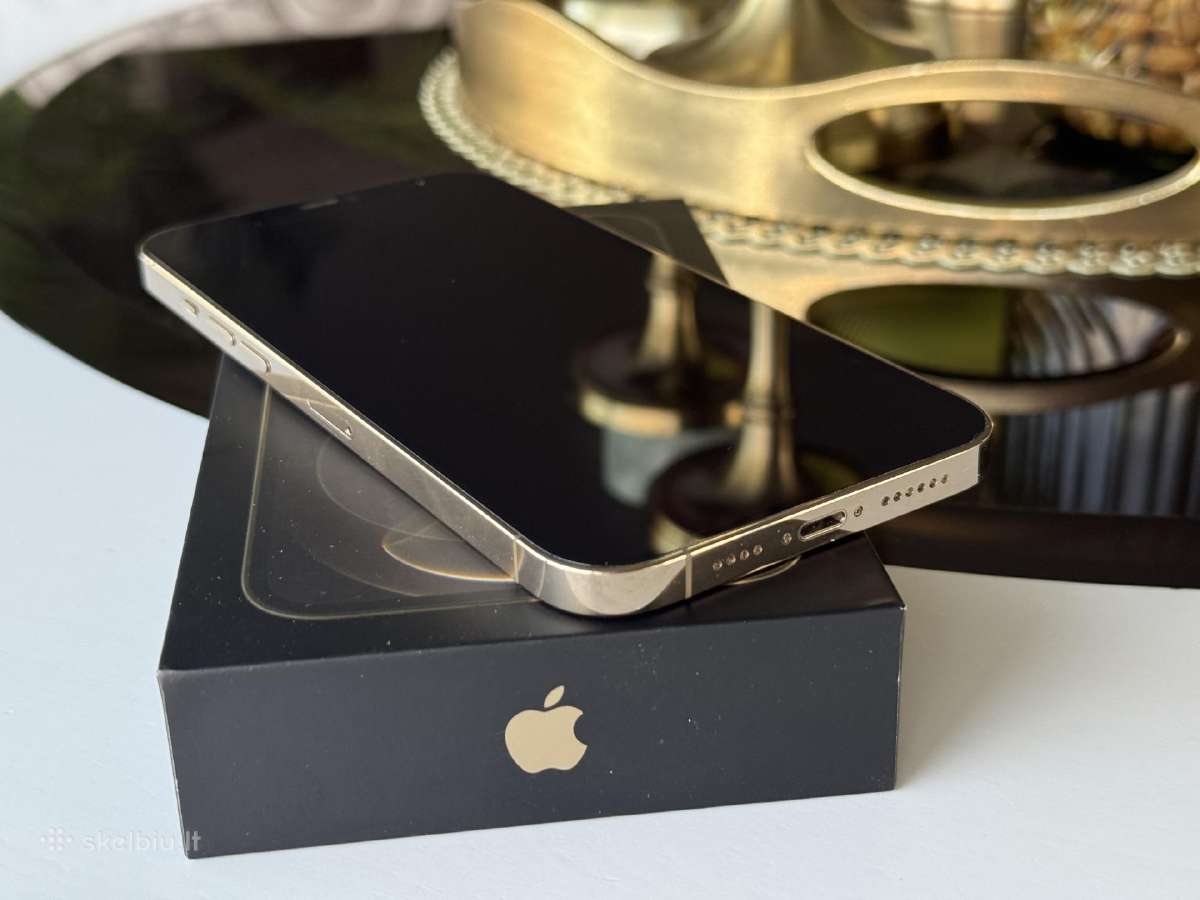 iPhone 12 Pro Max auksinis itin geros būklės