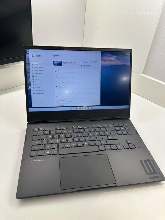 Naujas Hp omen rtx3060 ryzen 512gb 16gb