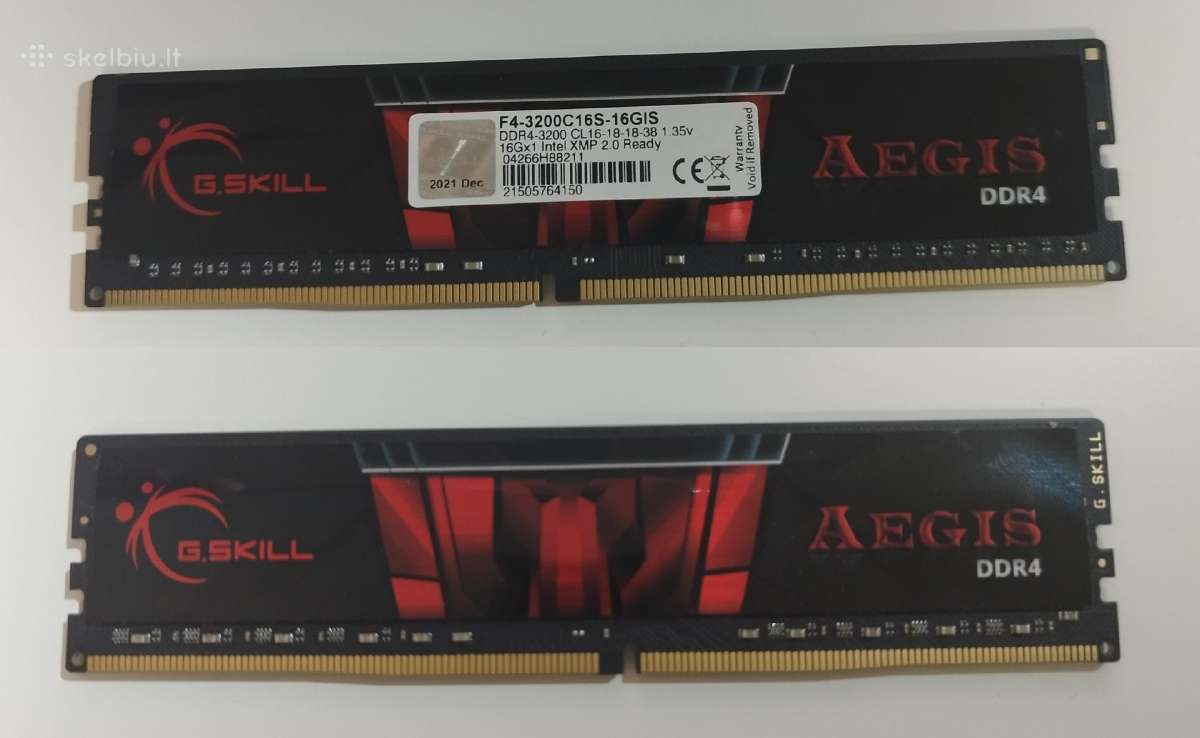 RAM 16gbx1 g.skill aegis Ddr4 3200