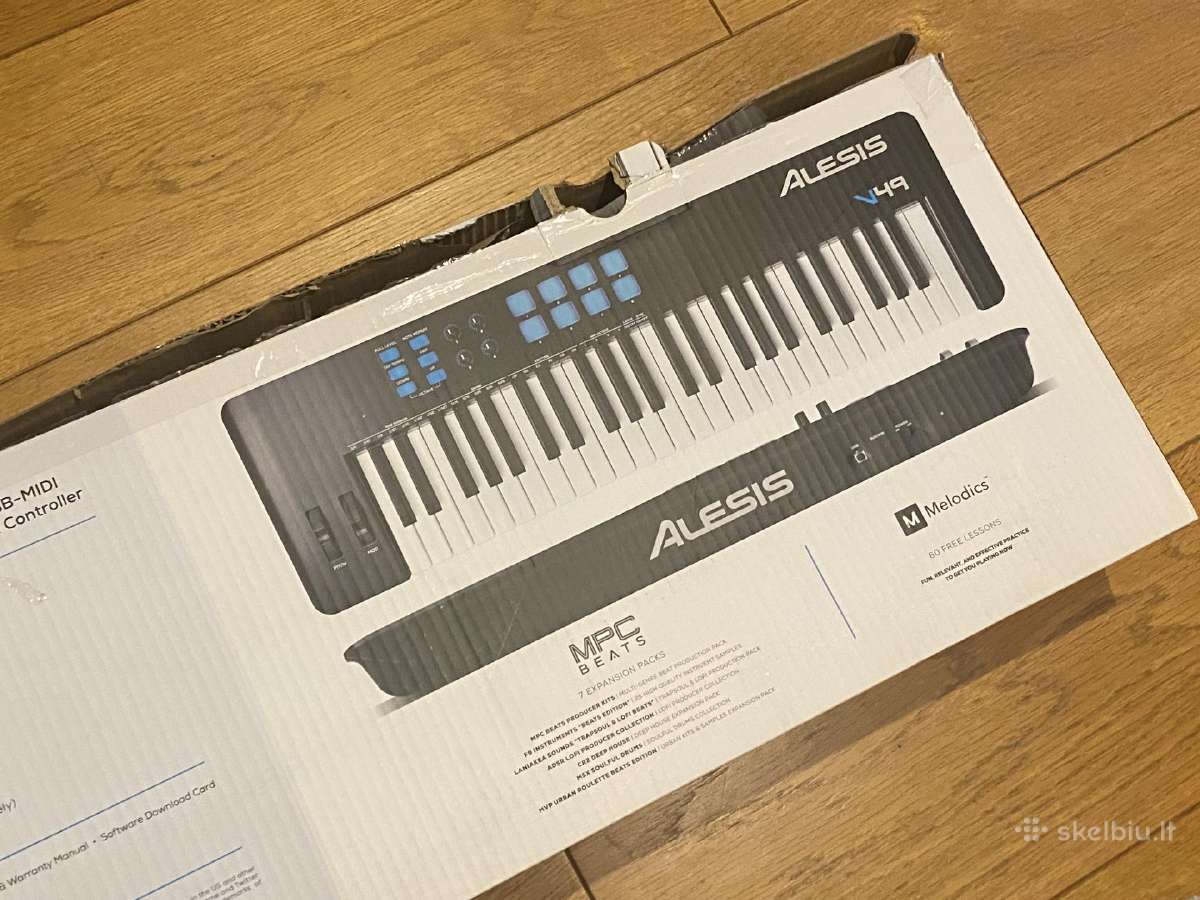 Alesis V49 Mkii 49 klavišų Midi klaviatūra - nuotraukos Nr. 7