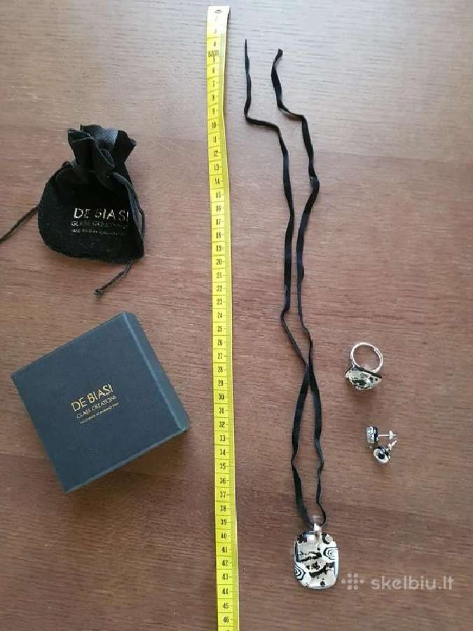 De Biasi murano stiklo tauriųjų metalų jewelry - nuotraukos Nr. 3