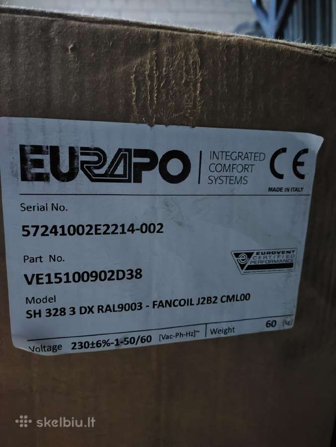 Fankoilas šildymui vėdinimui / vėsinimui Eurapo - nuotraukos Nr. 2