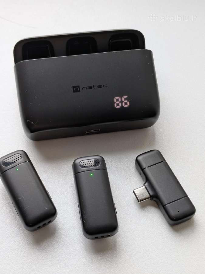 Belaidžiai mikrofonai Usb-c Natec Hopper - nuotraukos Nr. 2