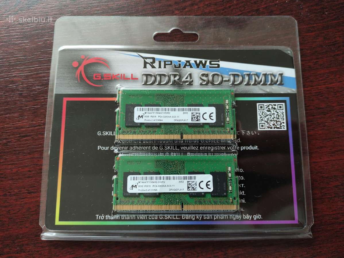 16gb ddr4 3200 nesiojamam kompiuteriui