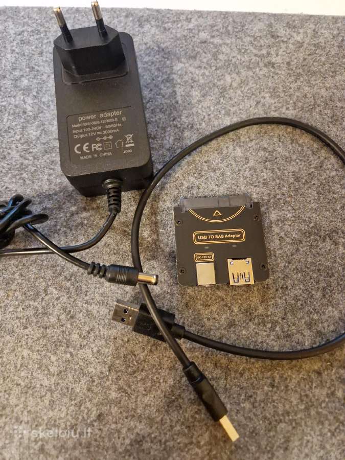 SSD sas - usb adapteris