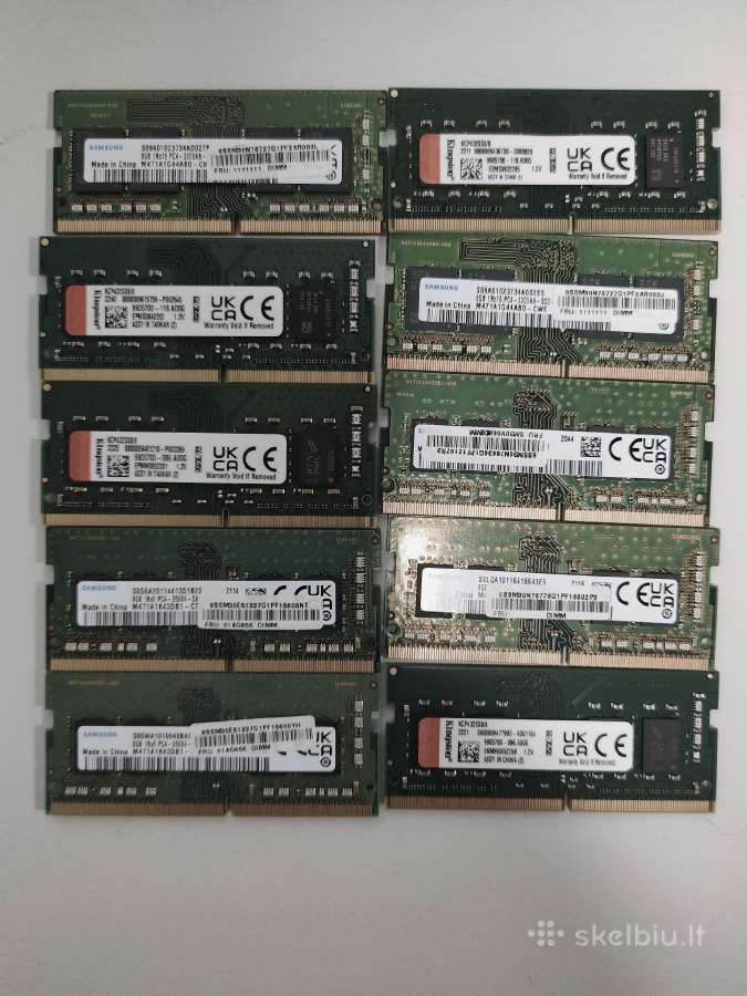 Ddr4 Sodim RAM 8gb moduliai