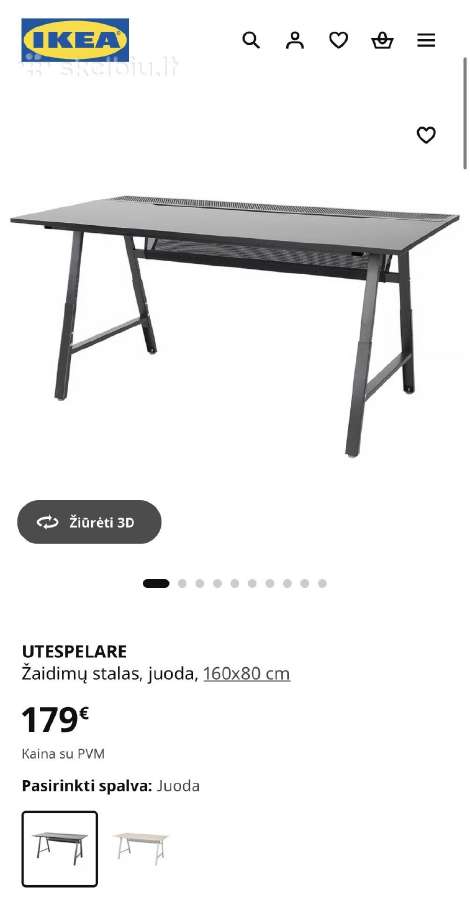 Ikea Utespelare stalas (16080) – puikios būklės