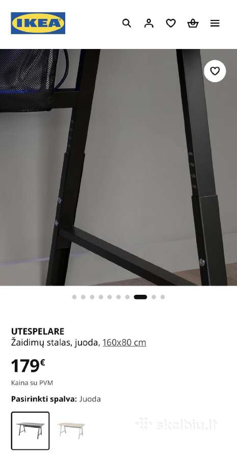 Ikea Utespelare stalas (16080) – puikios būklės - nuotraukos Nr. 7