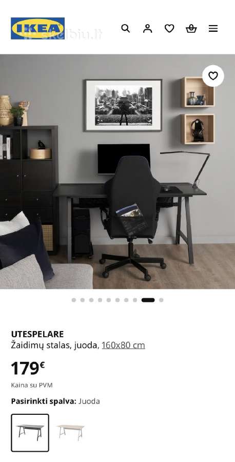 Ikea Utespelare stalas (16080) – puikios būklės - nuotraukos Nr. 8
