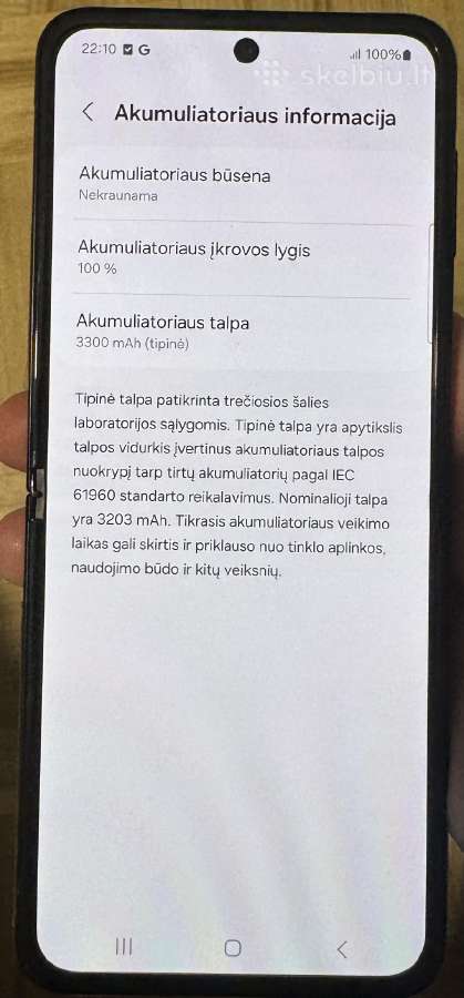 Parduodamas Samsung Galaxy Z Flip3 5G – puikios bū - nuotraukos Nr. 4