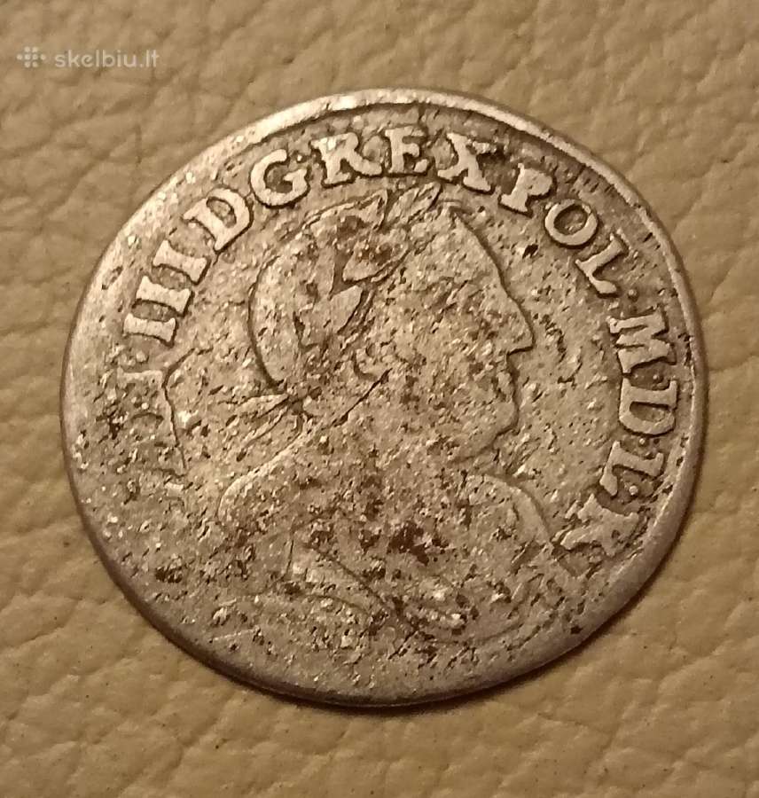 Retas sidabrinis Jonas III Sobieskio šeštokas - nuotraukos Nr. 2