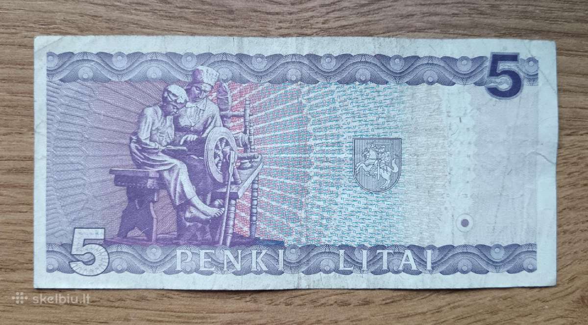 5 litai 1993 m. - nuotraukos Nr. 2