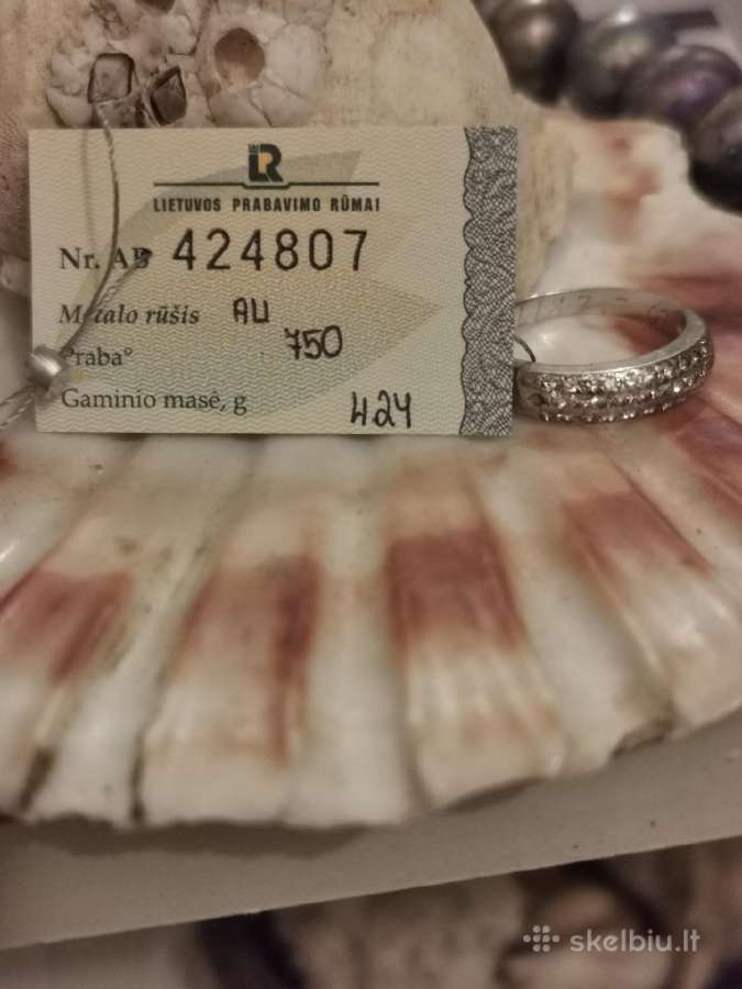 750 pr auksas su 0.51 ct briliantais - nuotraukos Nr. 19