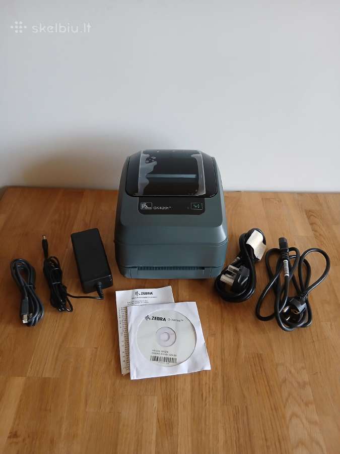 Naujas etikečių spausdintuvas Zebra Gk420t