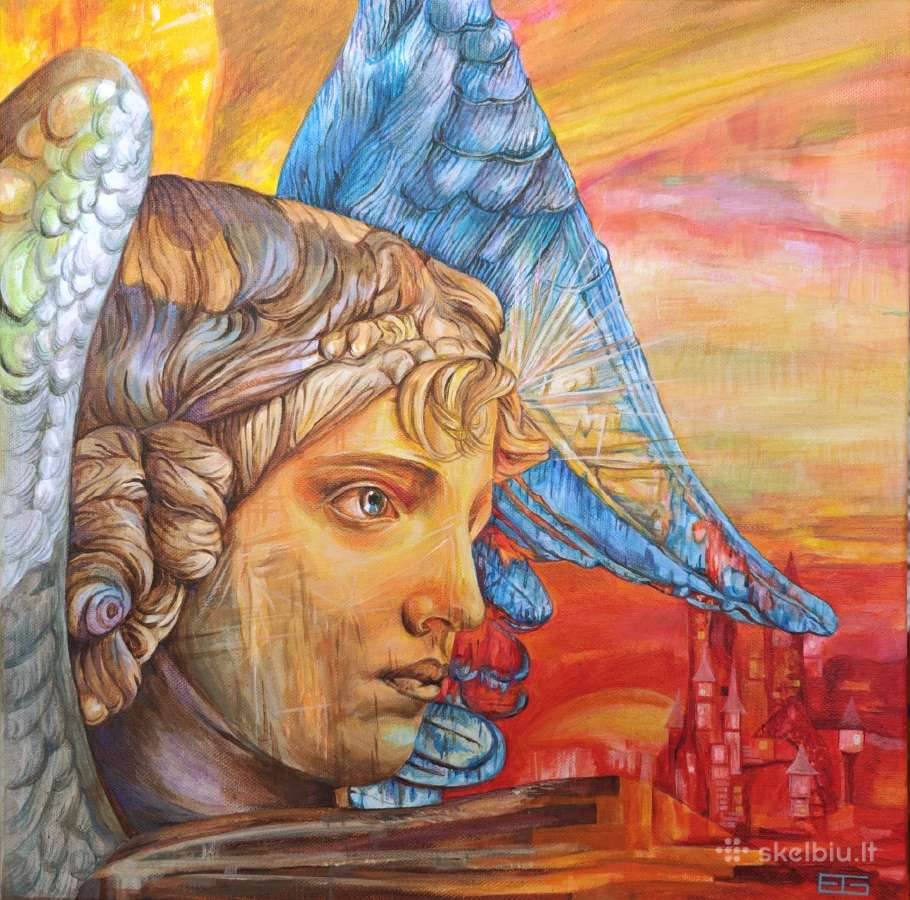 Originalus tapybos darbas akrilu 40x40