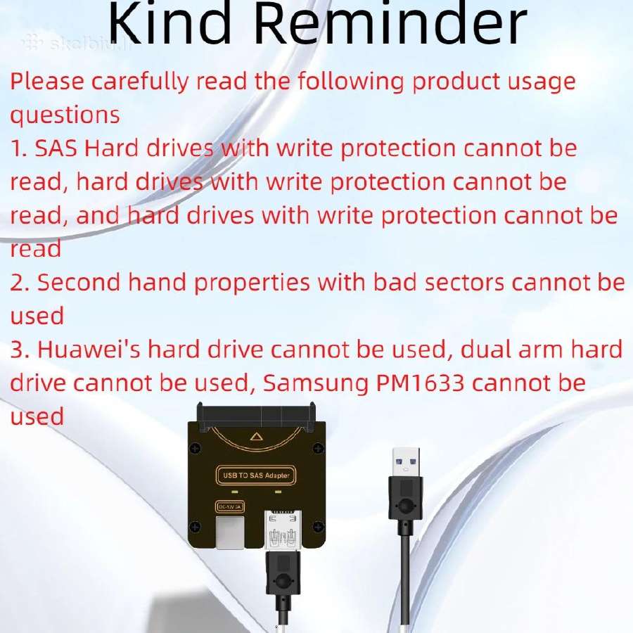 SSD sas - usb adapteris - nuotraukos Nr. 5