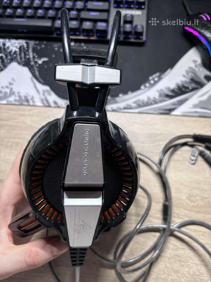 Deltaco Gaming ausinės su LED apšvietimu - nuotraukos Nr. 3