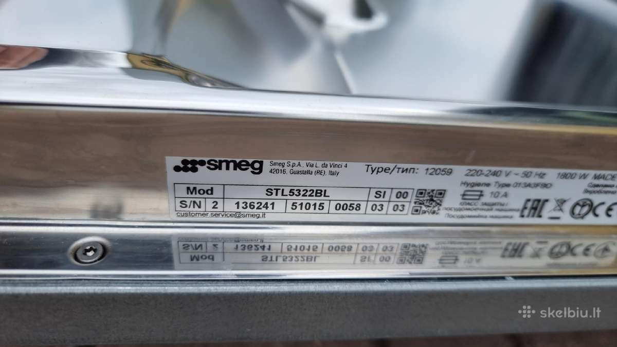 Nauja Smeg Stl5322bl+ Garantija - nuotraukos Nr. 30