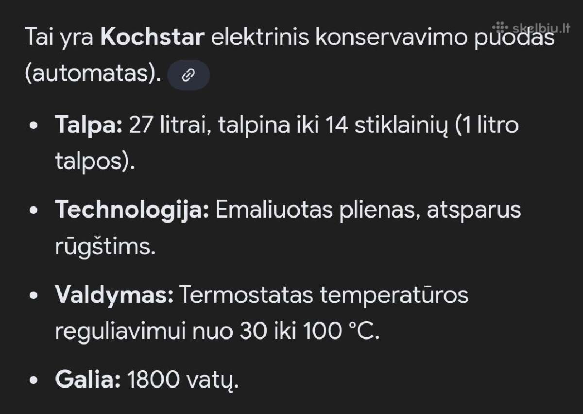 Elektrinis puodas - nuotraukos Nr. 3