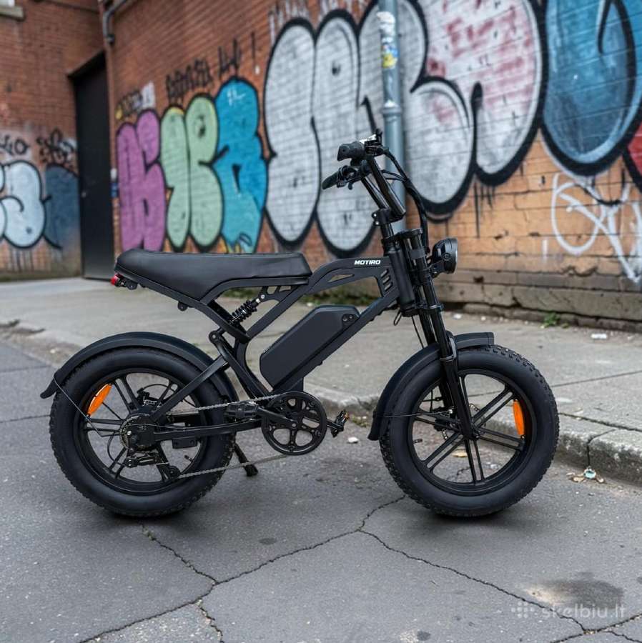 Elektrinis dviratis fatbike dviraciai - nuotraukos Nr. 7