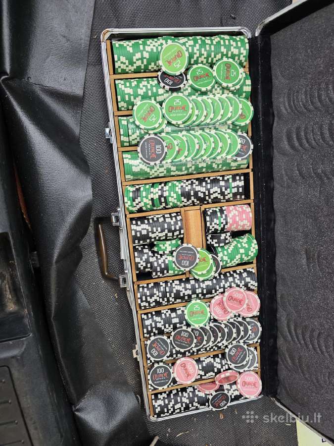 Pokerio zetonai lagaminelis