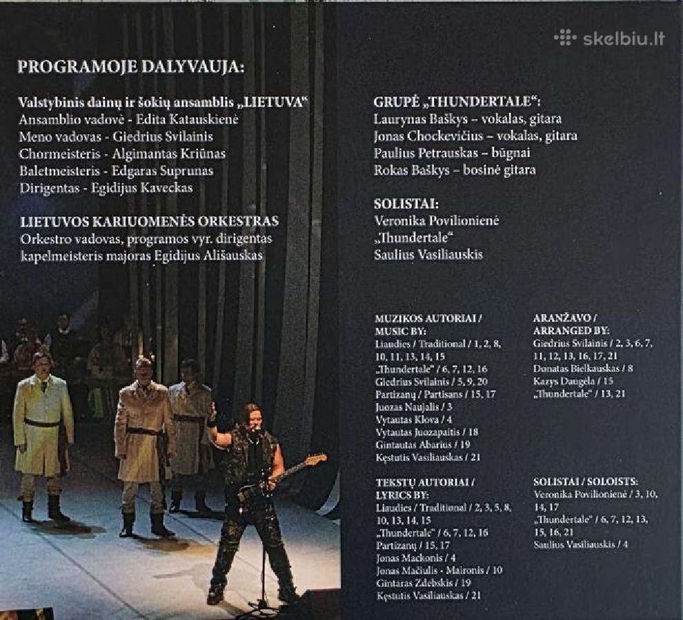Lietuvos Kariuomenės Orkestras ir Thundertale CD - nuotraukos Nr. 6