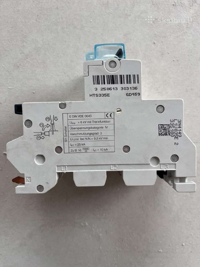 Hager SLS E35 autamatinis jungiklis - nuotraukos Nr. 2