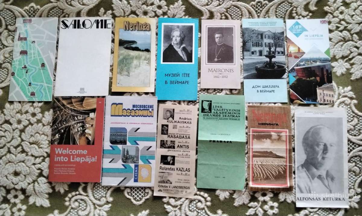 Nuotraukos. Atvirutės. Bukletai.