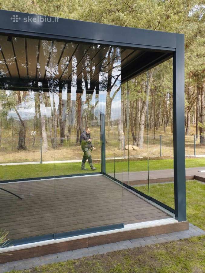 Berėmės Aliuminio stiklo Sistemos Terasoms,