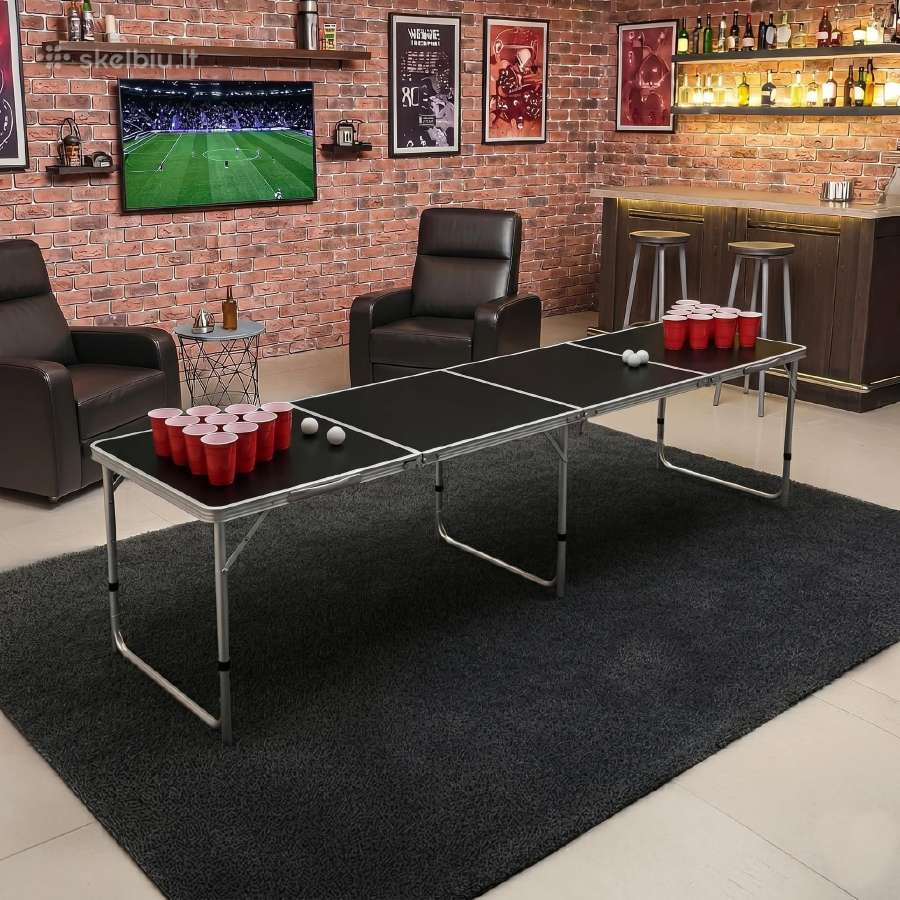 Beer Pong žaidimo stalas vakarėliams 240cm - nuotraukos Nr. 3