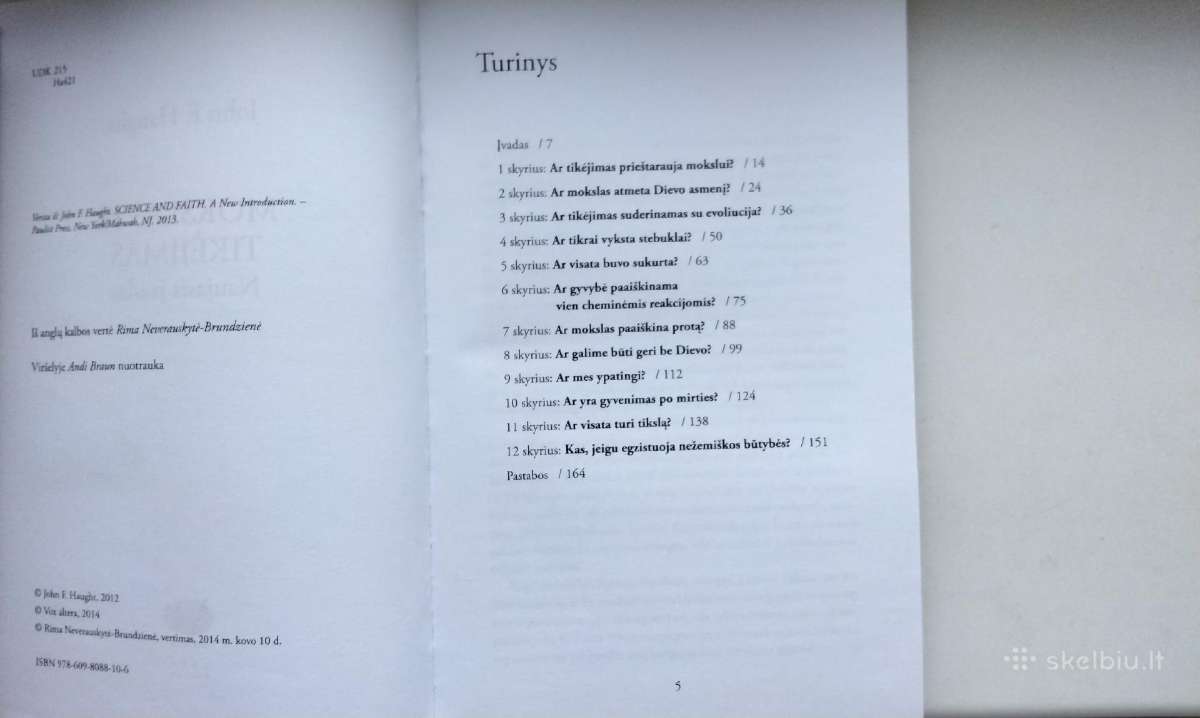 Mokslas ir tikėjimas. Naujasis įvadas - nuotraukos Nr. 3