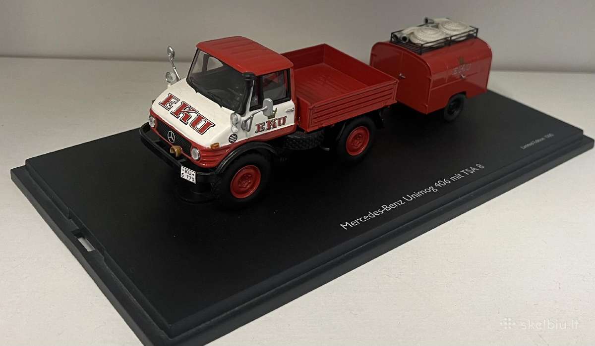 Kolekciniai modeliukai-mercedes Benz unimog retas