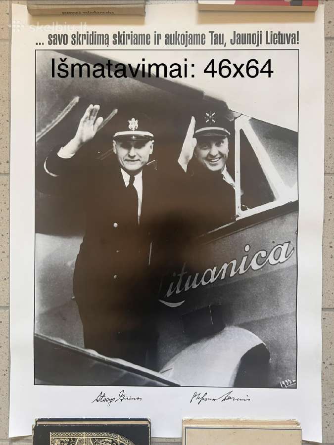 Plakatas Lituanica Darius ir Girėnas - nuotraukos Nr. 2