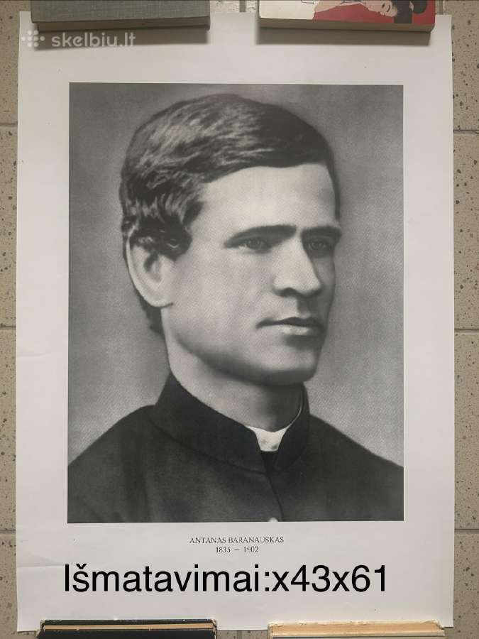 Plakatas. Antanas Baranauskas