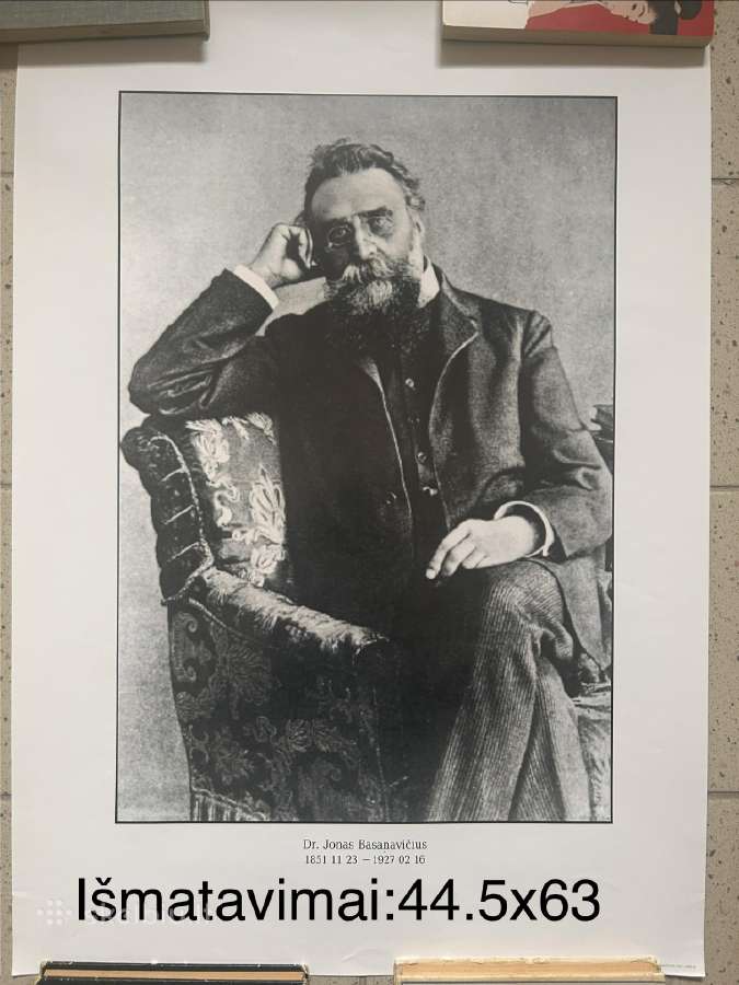 Plakatas. Dr. Jonas Basanavičius - nuotraukos Nr. 2