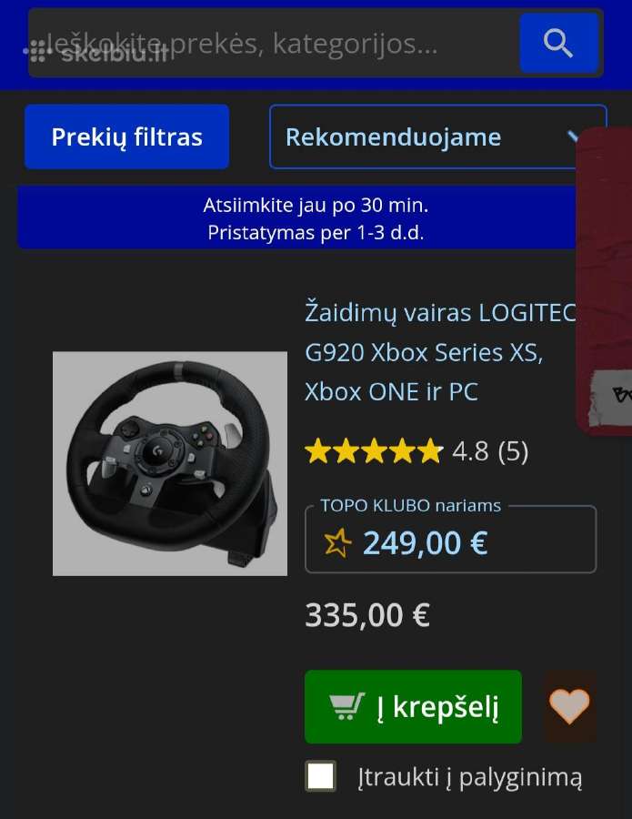 Žaidimų vairas, simuliatorius, xbox vairas - nuotraukos Nr. 5