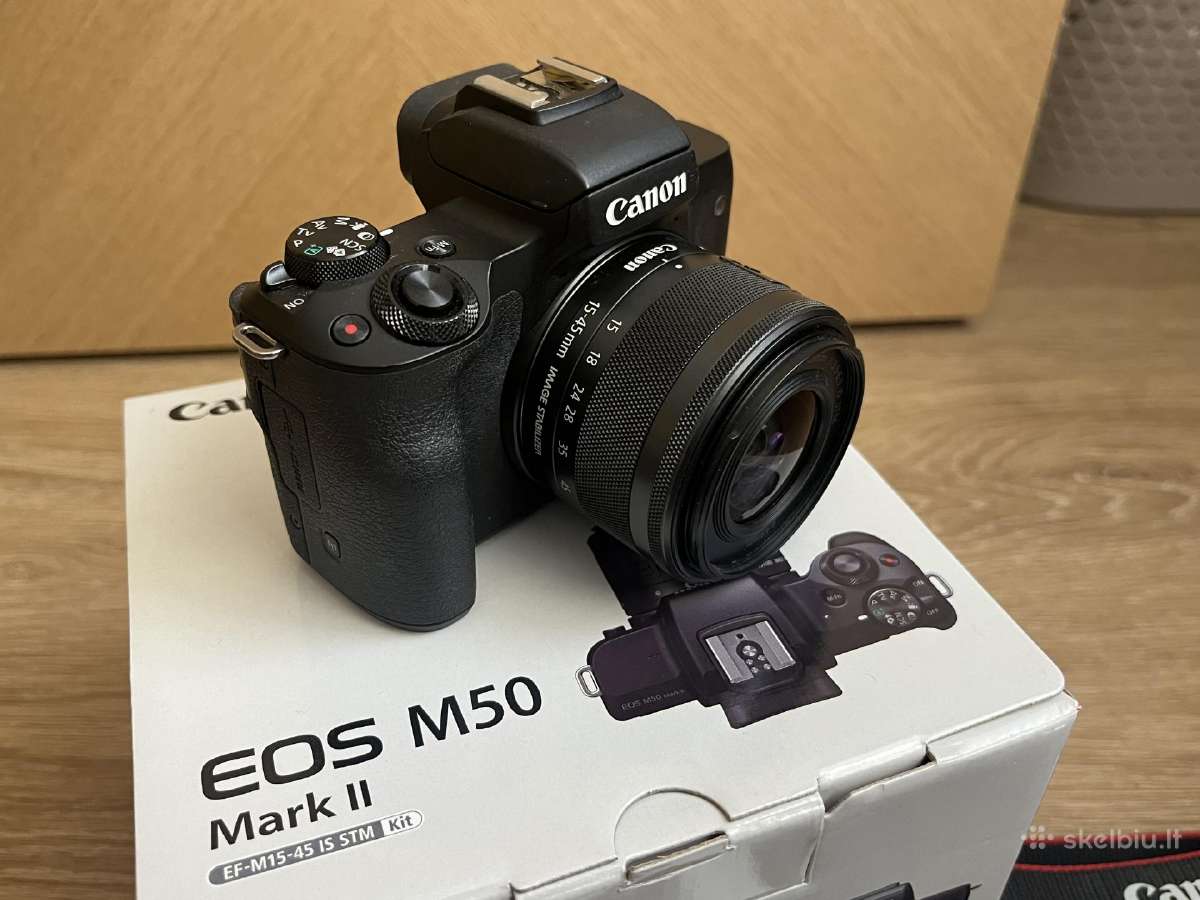 Canon m50 mark II + kit obektyvas Ef-m 15-45mm - nuotraukos Nr. 2