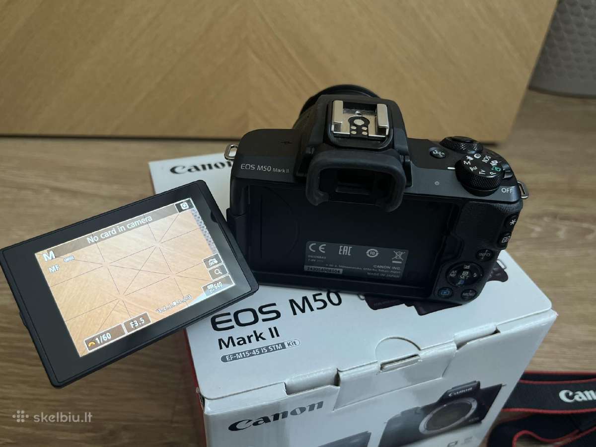 Canon m50 mark II + kit obektyvas Ef-m 15-45mm - nuotraukos Nr. 6