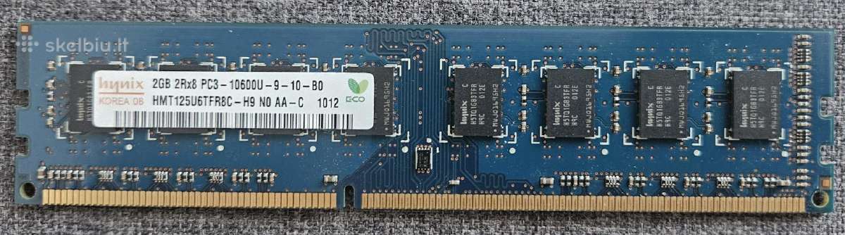 RAM Ddr3 2gb Hp - nuotraukos Nr. 2