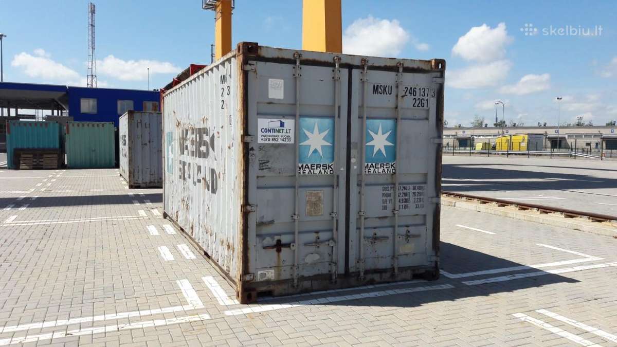 20'pėdų konteinerį Klaipėdoje