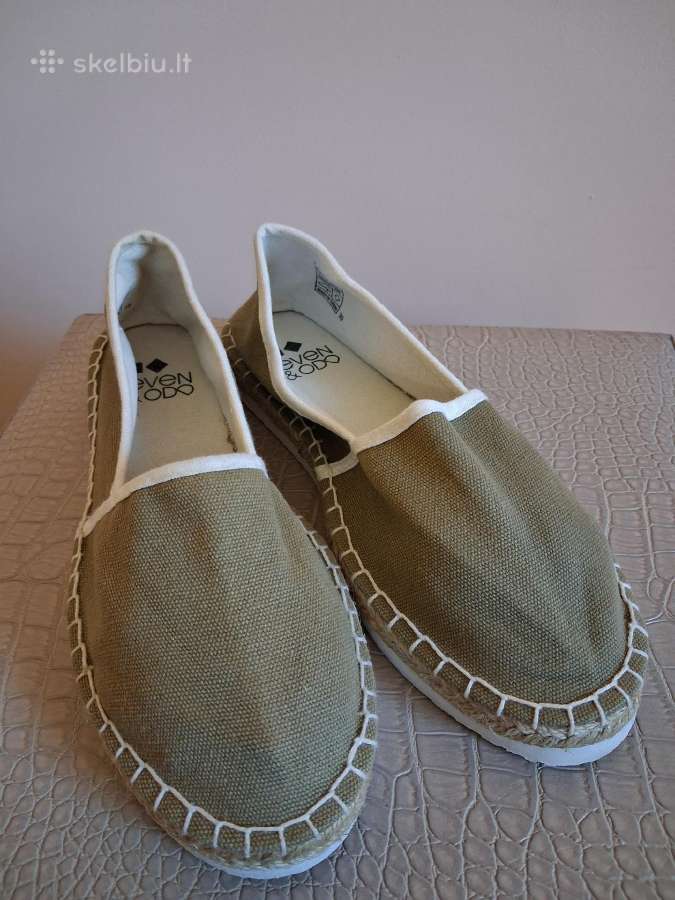 Even&odd naujos chaki spalvos espadrilės