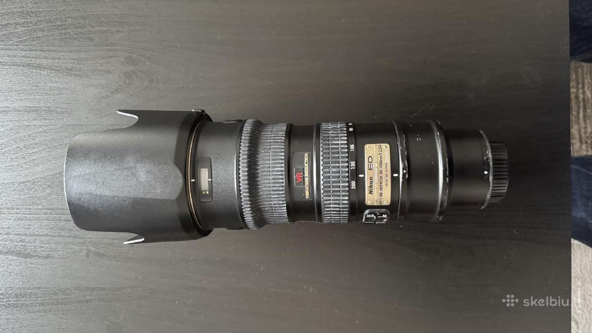 Af s vr nikkor 70 200mm 2.8 g