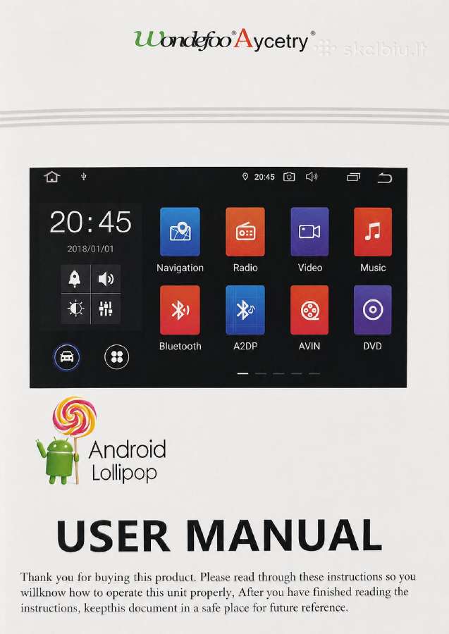 Nauja Android multimedija 2din Px30 2gb/16gb GPS B - nuotraukos Nr. 2