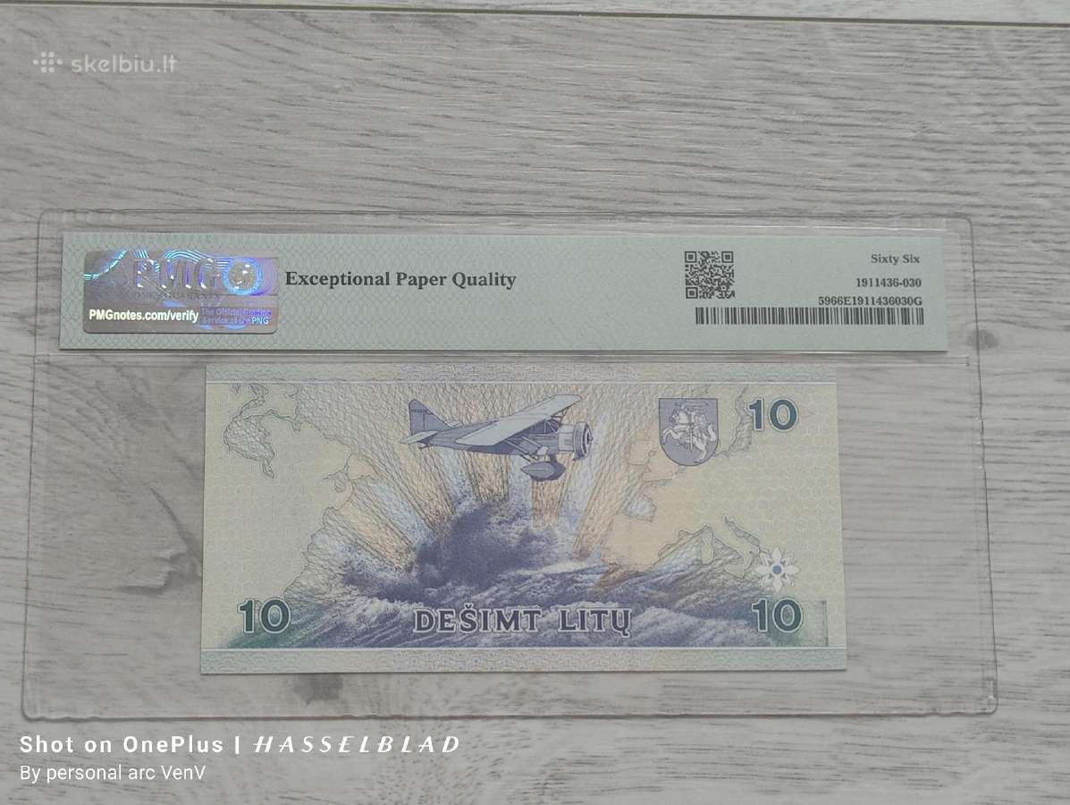 10 litų 1997 Pmg66 Aad serija - nuotraukos Nr. 2