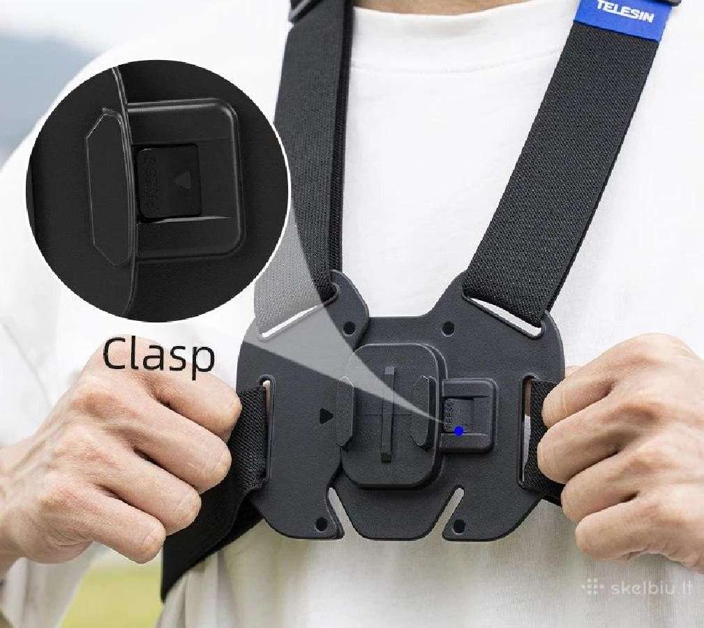 Gopro chest mount laikiklis ant krūtinės - nuotraukos Nr. 13