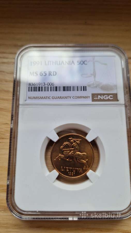 Sertifikuoti 1991m. 50ct Ngc Ms65 - nuotraukos Nr. 2