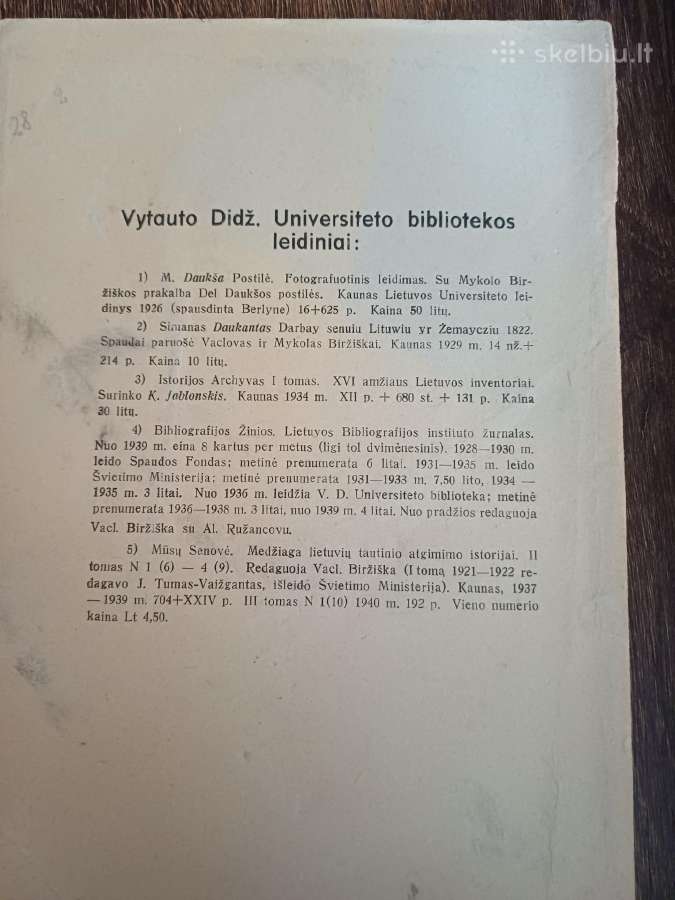 Parduodu knyga.mūsų senovė,1940m - nuotraukos Nr. 2