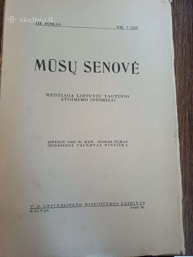 Parduodu knyga.mūsų senovė,1940m - nuotraukos Nr. 10